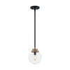 Nuvo Fixture, Pendant, 1-Lght, Incandescent, 60W, 120V, B10, Candelabra Bse, Length: 7.75 60/7121